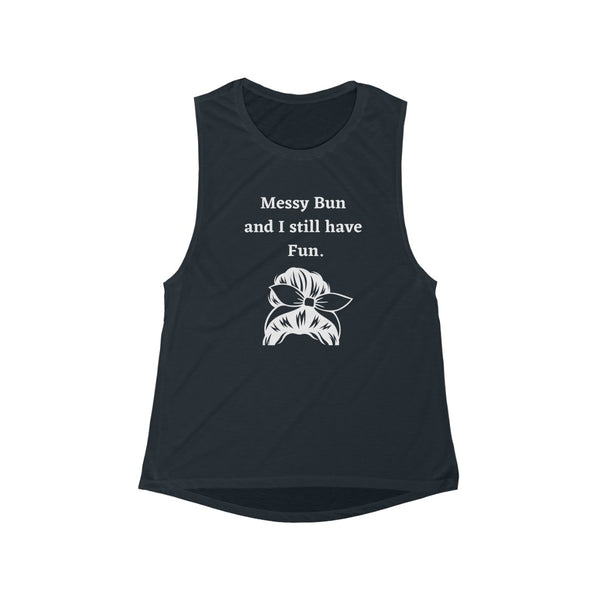 Messy Bun | Women's Flowy Scoop Muscle Tank